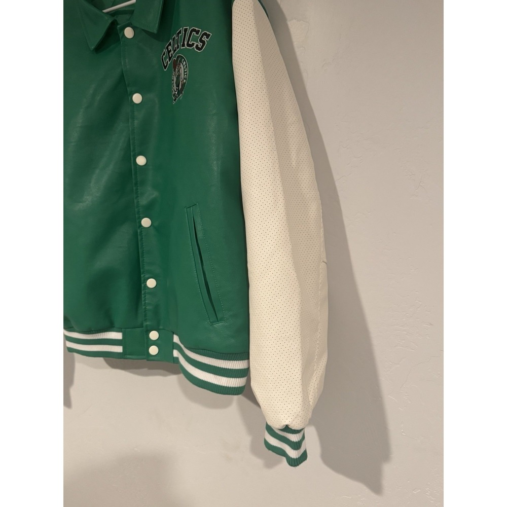 BOSTON CELTICS🍀 ULTRA GAME LEATHER JACKET SIZE XL - Picture 7 of 16